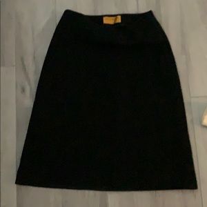 Donna Karan black wool skirt